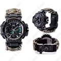 Miniatyrbillede 2 af 4: TD® Field Watch Multifunktionel digital ur med stort urskive vandtæt til dybt vand håndvævet