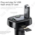 Miniatyrbillede 1 af 4: TD® USB biloplader til cigaretlighter til håndfri telefon FM-transmitter bilkit med Bluetooth LCD MP3-afspiller