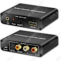 Miniatyrbillede 1 af 4: TD® ARC til Audio Adapter, HDMI Audio Return Adapter, Fiber Coaxial 3,5 mm, Lydoutput Konverter, Lille og Bærbar