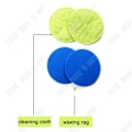 Miniatyrbild 2 av 4: TD® rengöringsdukar sladdlös elektrisk mopp vaxdukar 16 cm diameter rund skursvamp Blå*6 Grön