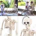 Pikkukuva 4 / 4: TD® Halloween Koriste Ihmisen Luusto Ripustettu Kauhu - Halloween Juhlapartio Muovitarvikkeet 40 X 10 cm