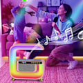 Miniatyrbillede 2 af 4: Bluetooth højttaler TD® 1500MAh (18650) Vækkeur med timer Trådløs oplader 10W