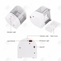 Miniatyrbild 2 av 4: HTBE® Infraröd sensor för hushållsbadrum Tvåldispenser Plast Väggmonterad handdesinfektionsflaska