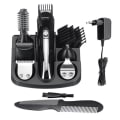 Miniatyrbild 1 av 4: Hårtrimmer Beard Pro Razor Box med Organizer Herrpresent USB EU-kontakt - Svart - 6 tillbehör ingår Svart