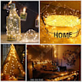 Miniatyrbild 3 av 4: TD® Solar String Lights Julgran Utomhus LED Inomhusdekoration Belysning Banner Ljusstyrka Färg Lång Varm Vit