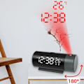 Miniatyrbillede 4 af 4: Wecker TD® 15*5.5*6cm Projektion af tidspunkt og temperatur Dobbelt alarm