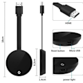 Pikkukuva 2 / 4: Langaton WiFi-näyttödongle HDMI TD® HD 1080P Helppo yhteys WiFi-näytönjakovastaanotin mini-näytölle