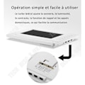 Miniatyrbild 2 av 4: Dörrklocka Kit kamera, 7 tum färgvideo HD Dörrklocka Villa Intercom nattsyn vattentålig smart Dörrklocka video
