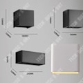 Miniatyrbillede 3 af 4: TD® væglampe kontor stue soveværelse kraftig LED natlampe moderne minimalistisk dekoration korridor trappe kreativ lysende