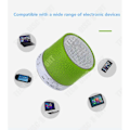 Miniatyrbillede 3 af 4: TD® Mini Bluetooth højttaler i farver, med LED-lys og sprækkemønstre, bærbar mini audio højttaler i hvid med blåt lys