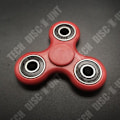 Miniatyrbillede 2 af 4: TD® Fidget Spinner Legetøj - Håndspinner - Tri-Spinner med Keramiske Perler - Anti-stress og Angst Legetøj. Rød