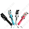 Miniatyrbillede 3 af 4: TD® Teleskopisk tripod Self-stick blå - Bluetooth selfie stick blå - Selfie stang til forskellige modeller