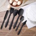 Miniatyrbild 2 av 4: TD® 6-delat set silikonspatel oljeborste köksredskapsverktygssats svart non-stick matlagningssked