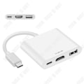 Miniatyrbillede 1 af 4: Multifold-adapter - TD® - 3-i-1 - USB-C - AV - Genopladelig
