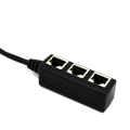 Pikkukuva 3 / 4: RJ45 Ethernet-jakokaapeli, RJ45 1 uros 3 X LAN Ethernet -jakaja-naisliitin.