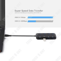 Miniatyrbillede 2 af 4: TD® Hub USB 3.0 Multi-stik, 4 porte USB Ultra Tynd Adapter med individuelle strømbryderlys