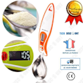 Miniatyrbillede 1 af 4: TD® Elektronisk måleske gram digital rustfrit stål multifunktionel kaffe madlavning doserer vejer 30ml orange farve hurtig køkken