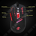 Miniatyrbillede 3 af 4: TD® Trådløs Gaming Mus til Computer Ergonomisk Højkvalitets Effektiv Flere Knapper Gaming Mus USB Opladning