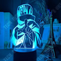 Miniatyrbillede 2 af 4: TD® 3D Nattelys, 3D LED Nattelys Naruto Uchiha Itachi Action Figur 7 Farver Berøring Illusion Optisk Lampe AF EP1408