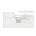 Miniatyrbild 4 av 4: LCC® franskt tangentbord 285*120*18mm Wireless Bluetooth 3.0 Lätt att bära