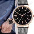 Miniatyrbillede 2 af 4: TD® Quartz Armbåndsure Casual og Business Series Mesh bælteur gaver til mænd 460024