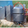 Miniatyrbillede 3 af 4: TD® Kit gryder camping inox skeer svamp køkken barbecue service udendørs picnic rustfri vandring rejse bærbar
