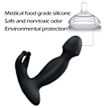 Miniatyrbillede 4 af 4: Massager Anal - @zo589 - Vandtæt Silikone - Prostata Stimulation - Vibrerende - Sort Svart