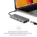Miniatyrbillede 3 af 4: Multifunktionel dockingstation - TD® - 12 i 1 - Ultra HD 4K - Triple skærm - USB 3.0 porte