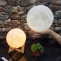 Miniatyrbillede 4 af 4: TD® Måne Lampe, Taktile Natlys i Soveværelse Måneskær, 3D Genopladelig Lyskontakt Dekoration til Hjemmet, sød gave til en ven