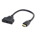 Miniatyrbillede 2 af 4: INECK® HDMI 1 han til Dobbelt HDMI 2 hun Y kabel splitter adapter til LCD LED HD TV