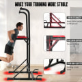Miniatyrbild 2 av 4: TD® Pull Up Bar Roman Chair Power Tower Workout Arm Flexion Station Pull Up Styrketräningsstation för hemmaträning Legerat stål