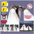 Miniatyrbillede 4 af 4: LCC® Solcelleprojektor 2 x 3 W Ultra Kraftige - 250 Lumen - Bevægelsessensor - Sort Svart