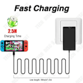 Miniatyrbild 2 av 4: TD® Laddare för switch 15V2.6A switch värdladdare värd strömförsörjning switch laddare värd
