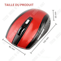 Pikkukuva 4 / 4: TD Langaton hiiri 2.4G neljän suuntaan rullaavalla bluetoothilla ja USB-vastaanottimella, 6 nappia, 1600dpi ladattava langaton hiiri punainen