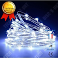 Miniatyrbillede 1 af 4: TD® USB Lyskæde LED, 20M 200 LEDs 8 tilstande med fjernbetjening, til have, jul, bryllup, fest (kold hvid, 2 stk).