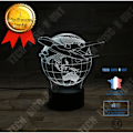Miniatyrbillede 1 af 4: TD® 3D Lampe Illusion Optisk Led Natlampe 3D Lampara Nattelys Lampe Verdenskort Flyplan Globe Jord 7 Skift