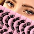 Miniatyrbild 2 av 4: TD® False Cat Eyelashes False Curly Cat Eyelashes False Curly Cat Ögonfransar Naturliga förlängningar Tjocka lösögonfransar för förstorade ögon