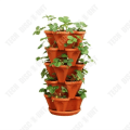 Miniatyrbild 2 av 6: Blomkrukor plastkrukor planteringslådor jordgubbskrukor planteringskrukor balkongkrukor kreativa blomkrukor