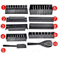 Miniatyrbillede 3 af 4: HTBE® 10 stk. sæt af risbold forme sushi maskine sushi maskine alger ris værktøj husholdning gør-det-selv sushi værktøj sort form