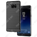 Miniatyrbillede 2 af 4: TD® Silikone cover i carbonfiber til Samsung Galaxy Note9 Beskyttelse børstet Metalnøgen tekstur