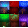 Miniatyrbillede 3 af 4: TD® LED natlysprojektor havstrand vand oceanisk USB opladning værelse højttaler MP3 farvet LED lys