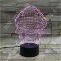 Miniatyrbillede 2 af 4: TD® 3D Illusionslampe LED Natlampe 3D Svampe 7 Farver LED Natlampe til Børn Touch LED USB Bordlampe