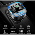 Miniatyrbillede 2 af 4: Bluetooth FM transmitter til biler jack handsfree adapter oplader radio LED skærm USB port original trådløs