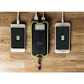 Pikkukuva 1 / 4: 15000mAh Aurinkosähkölataaja Power Bank Kannettava Varavirtalähde Ulkoinen Akka Kestävä 8 LED Kaksois-USB:llä