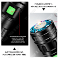 Miniatyrbillede 3 af 4: TD Genopladelig LED lommelygte ultra kraftig zoombar lommelygte til børn camping vandreture nødsituation lygte 2 batterier 3.7