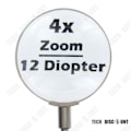 Miniatyrbillede 2 af 4: Lupelampe TD® Forstørrelse 5x Diameter 62 mm Individuel belysning med 5 LED