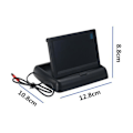 Miniatyrbild 3 av 4: WINKSOAR Kit 4,3″ Backkamera LCD-skärm Bakre bildskärm Vikbar trådlös Auto Round