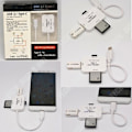 Miniatyrbillede 3 af 4: TD® 3 i 1 SD-kortlæser USB micro compact flash multifunktionel ekstern 3 porte adapter konverter hukommelseskortlæser air