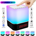 Miniatyrbild 1 av 4: Stillcool® 5 i 1 Bluetooth-högtalare LED-nattlampa Trådlös sängväckarklocka Högtalare Färgskiftande humör
