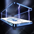 Miniatyrbillede 4 af 4: TD® Dobbeltfacet magnetisk glas mobiltelefonetui til automatisk magnetisk mobiltelefonetui iPhone 12 Pro Max
